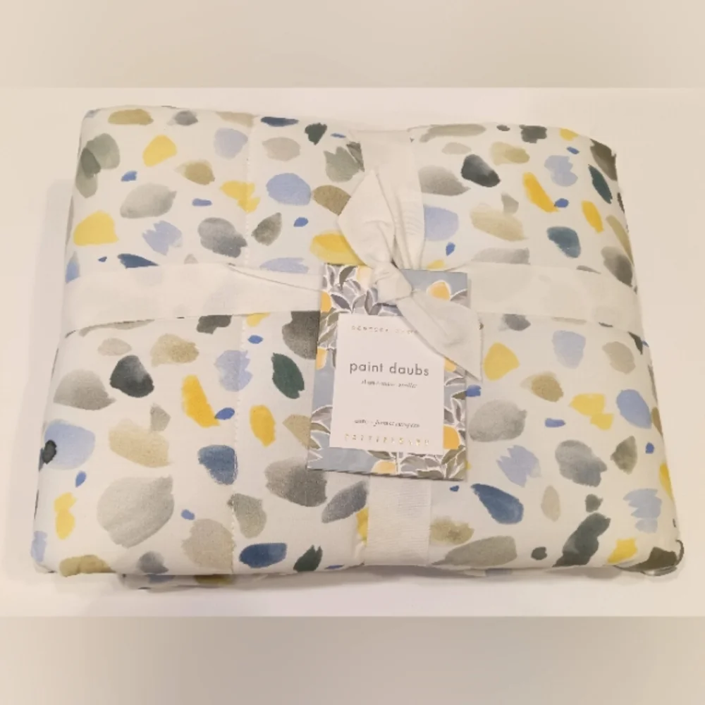 NEW Pottery Barn x Rebecca Atwood Paint Daubs Quilted Standard Sham (Single)